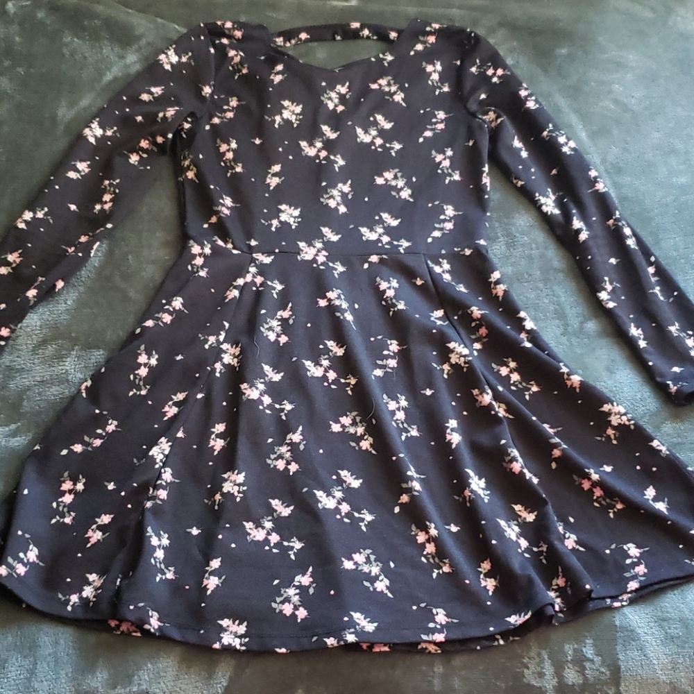 Divided H&M long sleeve fit and flare dress